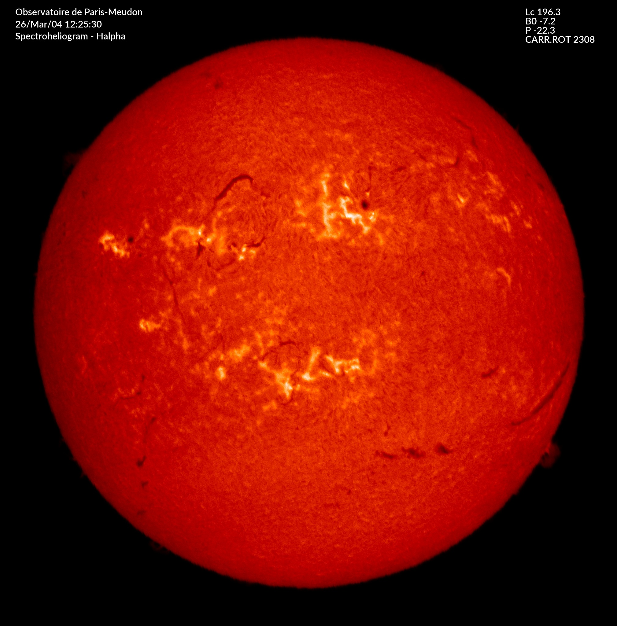 Meudon Image - H alpha