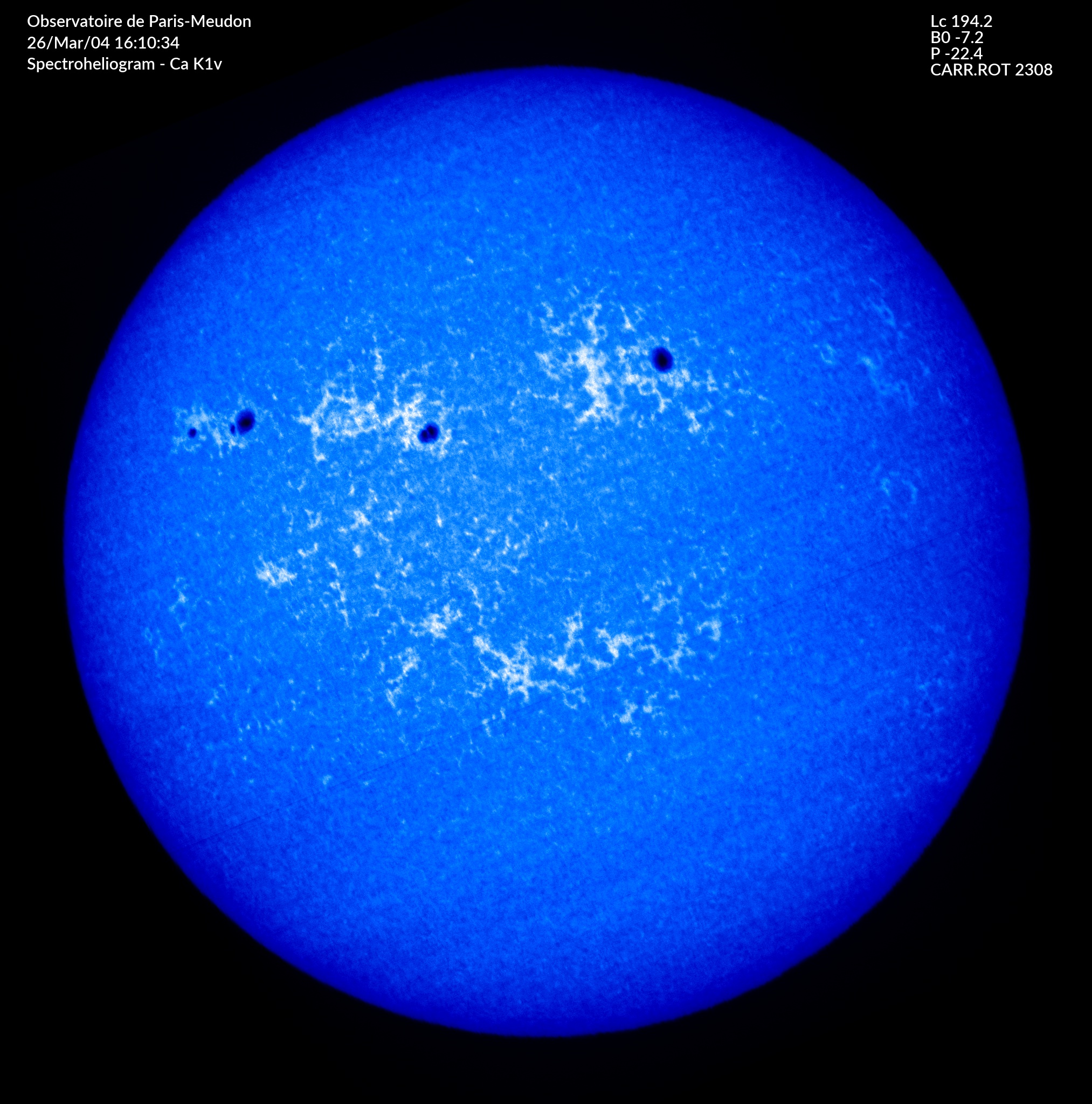 Meudon Spectrohéliogrammz - K1v