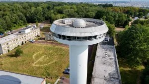 Le logo de l'Observatoire de Paris vu du ciel