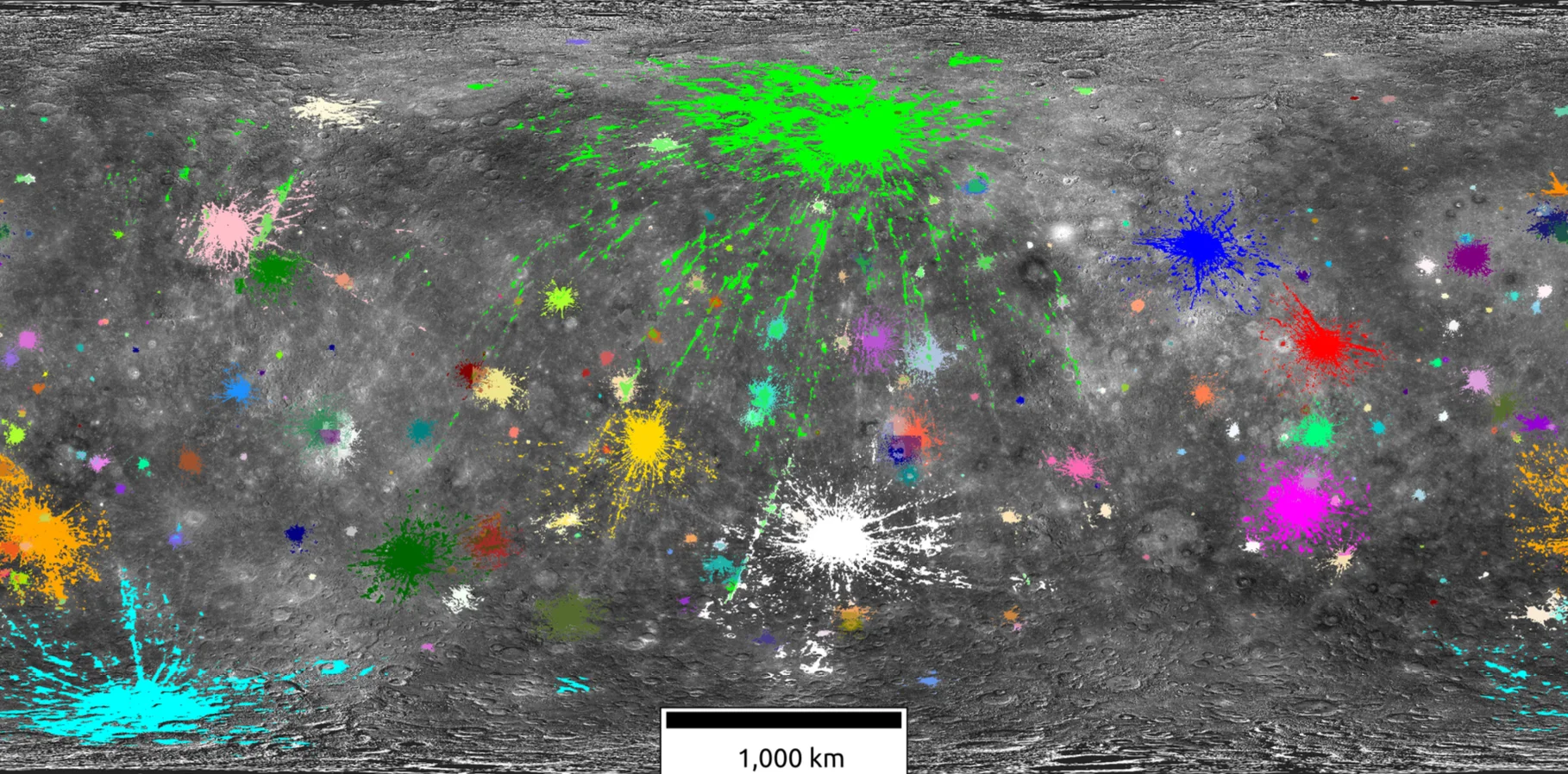 Deep-learning maps of fresh crater rays on Mercury