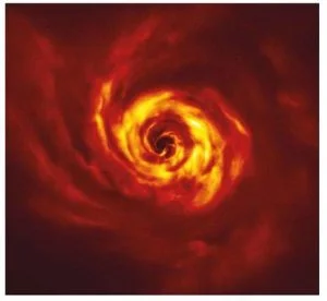 Première observation de la rotation d'un disque protoplanétaire