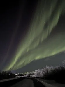 Aurore à Kiruna (Suède)