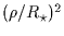 $(\rho/R_\star)^2$