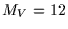$M_V=12$