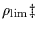 $\rho_{\rm {lim}}\ddag $
