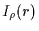 $I_\rho (r)$